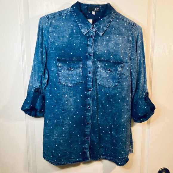 Kut from the Kloth, Denim Harlow Long sleeve, Med. - Picture 1 of 16